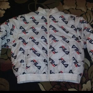 Vtg 90s Fila All Over Quilted Puffer Jacket XL